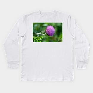 Purple Prairie Plant Kids Long Sleeve T-Shirt